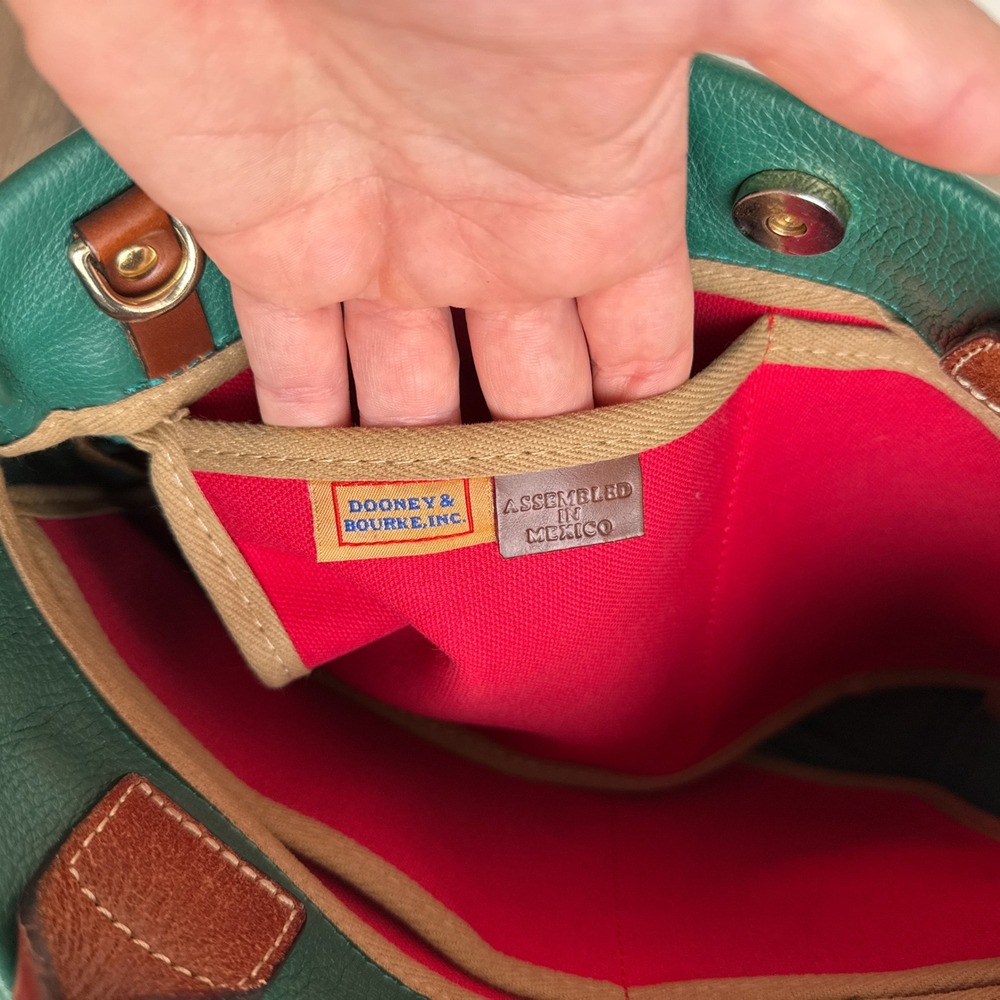 Dooney & Bourke Wakefield Tassel Tote Bag‎ Brown Trim - Picture 4 of 16
